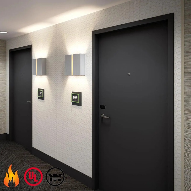 Hotel Entry Wood Fire Door3